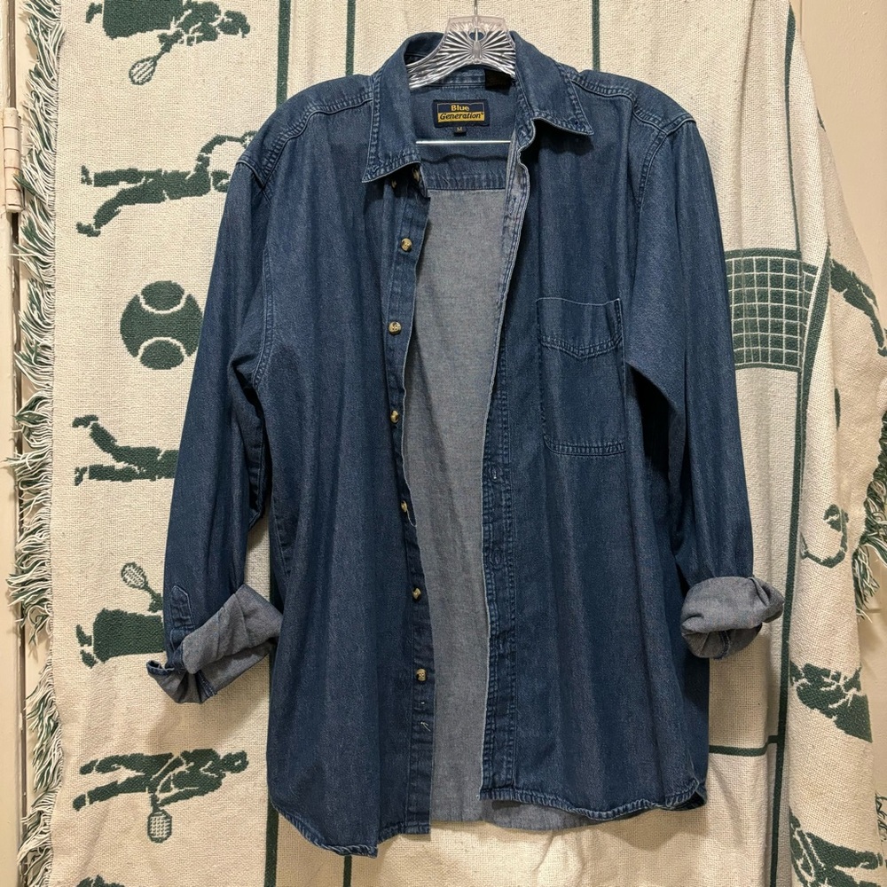 Denim button up